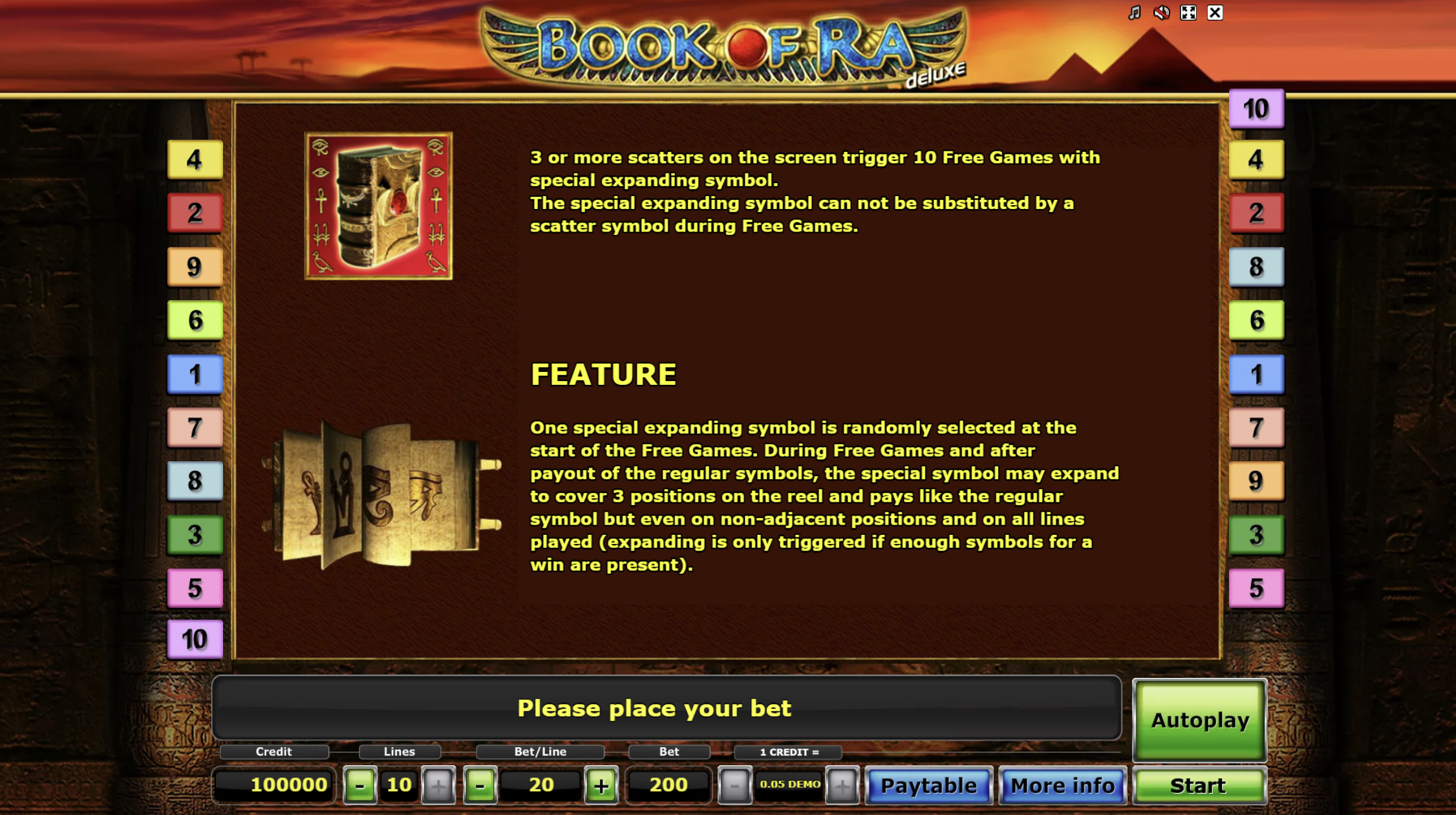 Funkcje Book of Ra